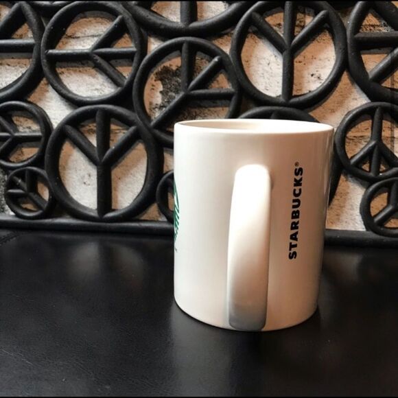 Starbucks 2012 White Ceramic Mermaid Logo Coffee Mug Cup 10 oz - Picture 4 of 9